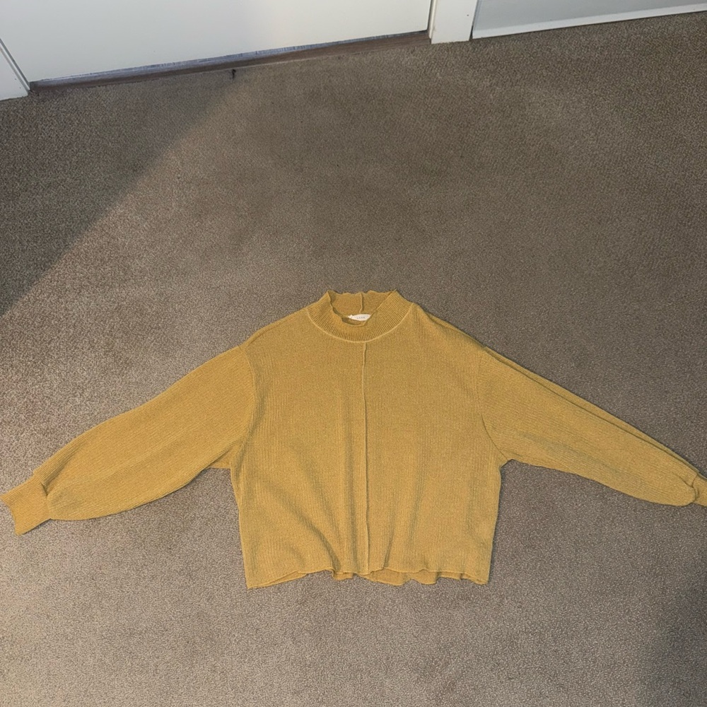 Lush Golden Lightweight Sweater